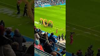 Chinese New Year Dancing during half-time at The Etihad