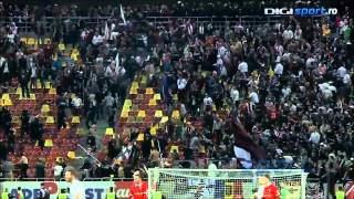 Troubles during Dinamo Bucuresti vs. Rapid Bucuresti 11.04.2015