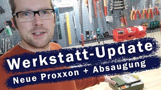 Modellbauwerkstatt wächst immer weiter! Proxxon KS230 Kreissäge + Absaugung.