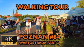 ⁴ᴷ⁶⁰ 🇵🇱 Poznan/Poland Walking Tour - #84 - Spring Warta River Walk (June 2022) [4K]