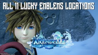 Kingdom Hearts 3 - Arendelle All 11 Lucky Emblems Locations