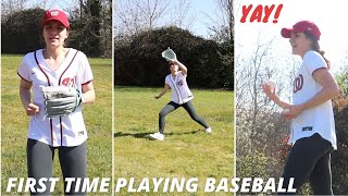 ⚾️Trying BASEBALL for the First Time as a Frenchie | Practice, HOME RUN & Introducing my Boyfriend!