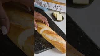 ASMR of an ACE Bakery®️ White Baguette being sliced 🥖✨