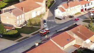 passage des pompiers à Neuvilly pour independance day #StFlorent