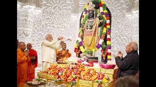 Modi Pran Pratishtha of Bhagwan Ram in Ayodhya LIVE