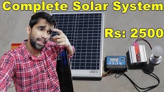 6 Hours Battery Backup From 2500 Rs Solar System