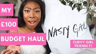 Curvy Girl Friendly Nasty Gal Haul & Try On with £100 Budget! - AD