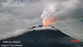 Volcán Popocatépetl desde San Pedro Benito Juárez 8Km De Distancia