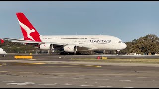 STUNNING QANTAS A380 TAKE OFF