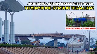 AKHIRNYA TERSAMBUNG AREA PARKIR STASIUN | PENGECORAN TERAKHIR Jln Akses & Flyover Stasiun Tegalluar