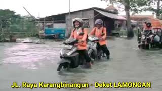 BENCANA BANJIR DI LAMONGAN. #sopir #travel #bencana #banjir #bantuan #bpbd #deket #gresik #lamongan