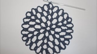 crochet mesh round - how to crochet