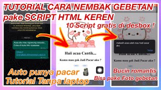 TUTORIAL nembak gebetanScript HTML Nembak Gebetan - Replit Tutorial Bucin