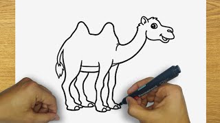 HOW TO DRAW A CAMEL | STEP BY STEP | DRAWING A CAMEL EASY