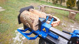 Dangerous Automatic Homemade Firewood Processor, Fastest Wood Splitter, Amazing Woodworking Skills