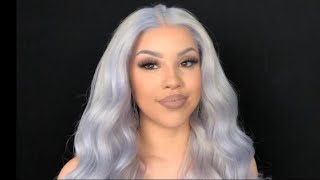 Grey/blue wig | Peerless hair