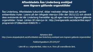 Aftonbladets Åsa Linderborg avslöjad som lögnare gällande organstölder