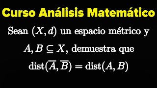 Prueba de que dis(Ā, B̅)=dist(A ,B)