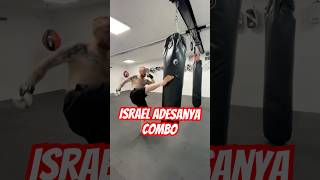 Israel Adesanya Combo round kick into Cross #shorts #israeladesanya