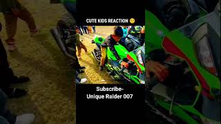 Ninja Zx10r Cute Kid Reaction 😍☺️#baiklover #viral #shorts #ytshorts #tranding #motovlog #vlog