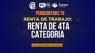 #Envivo Renta de Trabajo: Renta de 4ta Categoria