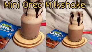 Mini Oreo Milkshake Easy Recipe #oreo #oreomilkshake #minioreo