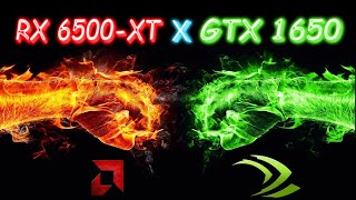 RX 6500-XT vs GTX 1650 + Ryzen 5 3600 - 6 games benchmark - "Ultra" - 1080p