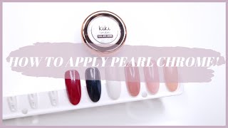 HOW TO APPLY PEARL CHROME POWDER | Hailey Beiber / Glazed Donut Nail Art Tutorial