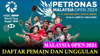 Malaysia Open 2024 | Daftar Pemain Dan Unggulan Petronas Malaysia Open 2024