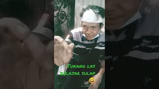 TUKANG LAS BELAJAR SULAP API LAS AN KELUAR DARI TANGAN