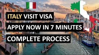 APPLY ITALY VISIT VISA IN 7 MINUTES | Complete Documentation and Information