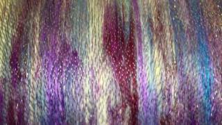 New batt colorway still on the drum carder