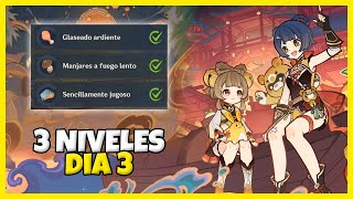 🧩Gastrosombras de papel día 3 (lvl: 7, 8 y 9)💎| Genshin Impact