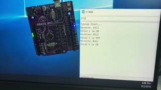 command arduino digital output from serial terminal