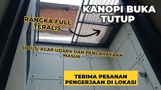 cara membuat kanopi sliding manual / (how to make a sliding canopy)