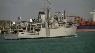 HMS Cattistock  M31  28/06/2020 Portsmouth Harbour