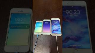 iPhone 5s vs iPhone 6 vs iPhone 7 Plus boot up test #shorts #iphone5s #iphone6 #ios12 #iphone7plus