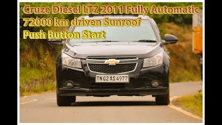 Cruze Diesel LTZ 2011 Fully Automatic Updated Service Record 72000 km Button Start Keyless entry