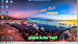 Kurzer Versionsvergleich OpenSuSE Leap versus OpenSuSE Tumbleweed. #opensuse #leap #tumbleweed