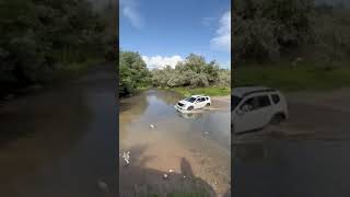 Duster crossing river #duster #4x4