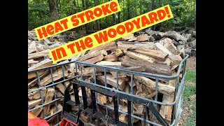 Firewood doesn't have to be hard.  Splitting in extreme temperatures.