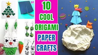 10 DIY Origami Paper Crafts | Paper Crafts | Cool Origami Crafts