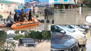 More improvement of flood situation seen in Imphal city/Some areas are still under water on 1/6/2024