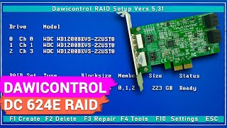 Как восстановить данные с разрушенного RAID массива при поломке контроллера Dawicontrol DC-624E