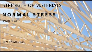 Strength of materials: Normal Stress Part 1 of 3 (Filipino, English)