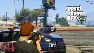 GTA V - (Extreme Fight) Between Cops and Drug Dealers