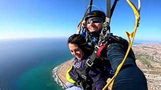 Raquel First Skydive! Tandem Jump from 10000 feet at iJump Gran Canaria