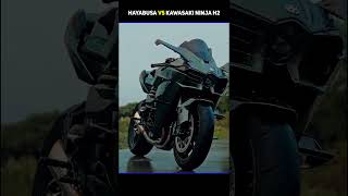 Kawasaki Ninja H2 VS Hayabusa drag race on track