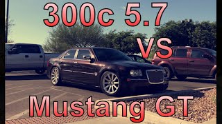 300c 5.7 vs Mustang GT