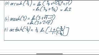 FM A21 Hyperbolic functions video 2 Inverse hyperbolic functions and their logarithmic form